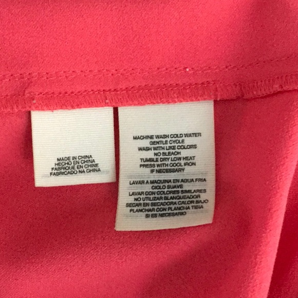 Rachel Roy coral ruffle sleeveless Blouse size 4 - Picture 4 of 5